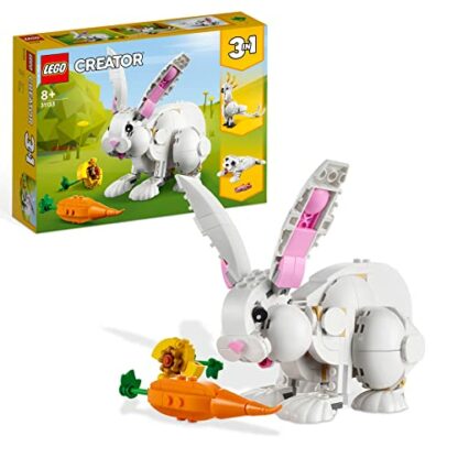 LEGO 31133 Creator 3in1 White Rabbit Animal Toy Building Set, Bunny to Seal and Parrot Figures, Bricks Construction Toys for Kids Aged 8 Plus Years Old 3 LEGO 31133 Creator 3in1 White Rabbit Animal Toy Building Set, Bunny to Seal and Parrot Figures, Bricks Construction Toys for Kids Aged 8 Plus Years Old - Image 3