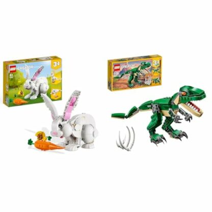 LEGO 31133 Creator 3in1 White Rabbit Animal Toy Building Set, Bunny to Seal and Parrot Figures, Bricks Construction Toys for Kids Aged 8 Plus Years Old 2 LEGO 31133 Creator 3in1 White Rabbit Animal Toy Building Set, Bunny to Seal and Parrot Figures, Bricks Construction Toys for Kids Aged 8 Plus Years Old - Image 2