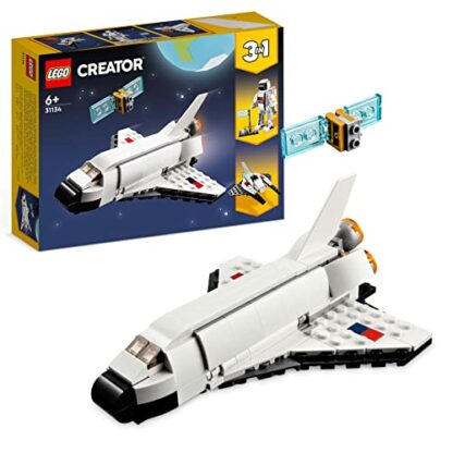 LEGO 31134 Creator 3 in 1 Space Shuttle Toy to Astronaut Figure to Spaceship, Building Toys for Kids, Boys, Girls Aged 6 and up, Creative Gift Idea - Image 2