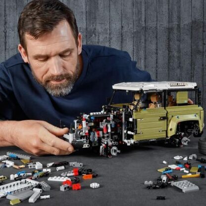 LEGO 42110 Technic Land Rover Defender Off Road 4x4 Car, Exclusive Model Advanced Building Kit, Collectable Toys Set, Multicolor - Image 3