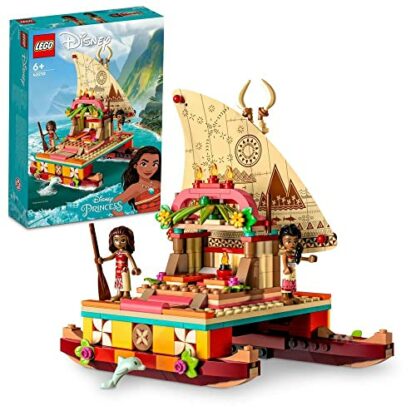 LEGO 43210 Disney Princess Moana's Wayfinding Boat Toy with Moana and Sina Mini-Dolls plus Dolphin Figure, Creative Building Toys for Kids, Girls and Boys Aged 6 Plus 3 LEGO 43210 Disney Princess Moana's Wayfinding Boat Toy with Moana and Sina Mini-Dolls plus Dolphin Figure, Creative Building Toys for Kids, Girls and Boys Aged 6 Plus - Image 3