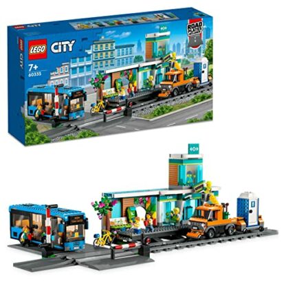 LEGO 60335 City Train Station Set with Toy Bus for Kids, Rail Truck, Tracks and Road Plate Level Crossing, Compatible with City Sets, Boys & Girls Gifts 3 LEGO 60335 City Train Station Set with Toy Bus for Kids, Rail Truck, Tracks and Road Plate Level Crossing, Compatible with City Sets, Boys & Girls Gifts - Image 3