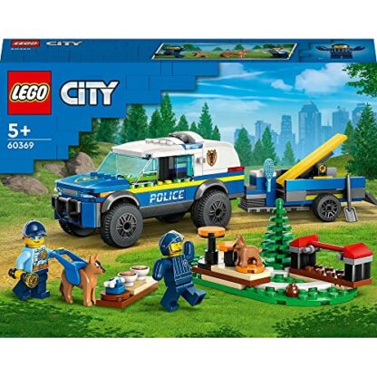 LEGO 60369 City Mobile Police Dog Training Set, SUV Toy Car with Trailer, Obstacle Course and Puppy Figures, Animal Playset for Boys and Girls Aged 5 Plus - Image 4