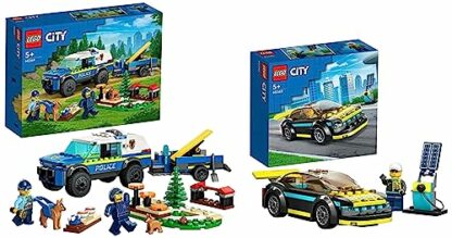 LEGO 60369 City Mobile Police Dog Training Set, SUV Toy Car with Trailer, Obstacle Course and Puppy Figures, Animal Playset for Boys and Girls Aged 5 Plus - Image 2