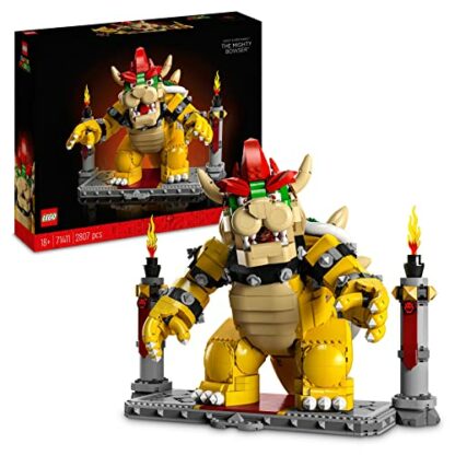 LEGO 71411 Super Mario The Mighty Bowser, 3D Model Building Kit, Collectible Posable Character Figure with Battle Platform, Memorabilia Gift Idea 3 LEGO 71411 Super Mario The Mighty Bowser, 3D Model Building Kit, Collectible Posable Character Figure with Battle Platform, Memorabilia Gift Idea - Image 3