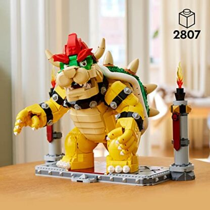 LEGO 71411 Super Mario The Mighty Bowser, 3D Model Building Kit, Collectible Posable Character Figure with Battle Platform, Memorabilia Gift Idea 4 LEGO 71411 Super Mario The Mighty Bowser, 3D Model Building Kit, Collectible Posable Character Figure with Battle Platform, Memorabilia Gift Idea - Image 4