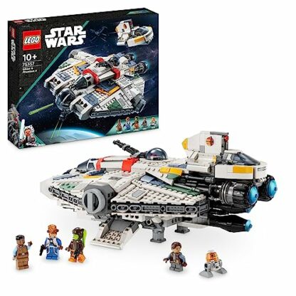 LEGO 75357 Star Wars Ghost & Phantom II Set Featuring 2 Brick-Built Ahsoka Vehicles, Buildable Starship Toys for Kids, Boys, Girls With 5 Characters including Jacen Syndulla and a Chopper Droid Figure 3 LEGO 75357 Star Wars Ghost & Phantom II Set Featuring 2 Brick-Built Ahsoka Vehicles, Buildable Starship Toys for Kids, Boys, Girls With 5 Characters including Jacen Syndulla and a Chopper Droid Figure - Image 3