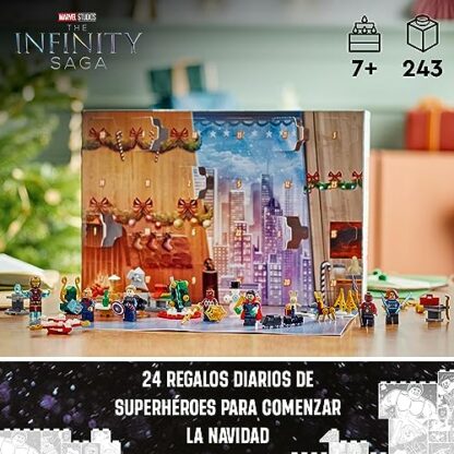 LEGO 76267 Marvel Avengers Advent Calendar 2023 with 24 Gifts incl. Captain America, Spider-Man, Iron Man plus More Superhero Minifigures, Christmas Countdown Gift for Kids 3 LEGO 76267 Marvel Avengers Advent Calendar 2023 with 24 Gifts incl. Captain America, Spider-Man, Iron Man plus More Superhero Minifigures, Christmas Countdown Gift for Kids - Image 3