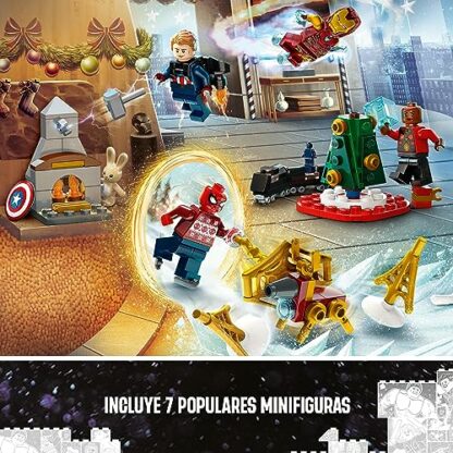 LEGO 76267 Marvel Avengers Advent Calendar 2023 with 24 Gifts incl. Captain America, Spider-Man, Iron Man plus More Superhero Minifigures, Christmas Countdown Gift for Kids 4 LEGO 76267 Marvel Avengers Advent Calendar 2023 with 24 Gifts incl. Captain America, Spider-Man, Iron Man plus More Superhero Minifigures, Christmas Countdown Gift for Kids - Image 4