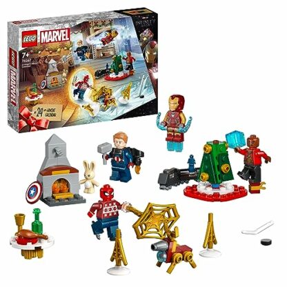 LEGO 76267 Marvel Avengers Advent Calendar 2023 with 24 Gifts incl. Captain America, Spider-Man, Iron Man plus More Superhero Minifigures, Christmas Countdown Gift for Kids 2 LEGO 76267 Marvel Avengers Advent Calendar 2023 with 24 Gifts incl. Captain America, Spider-Man, Iron Man plus More Superhero Minifigures, Christmas Countdown Gift for Kids - Image 2