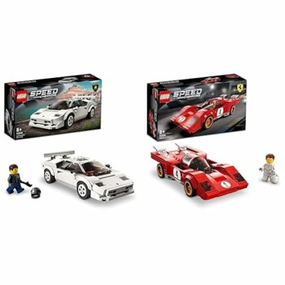 LEGO 76908 Speed Champions Lamborghini Countach, Race Car Toy Model Replica, Collectible Building Set with Racing Driver Minifigure, Multicolor 2 LEGO 76908 Speed Champions Lamborghini Countach, Race Car Toy Model Replica, Collectible Building Set with Racing Driver Minifigure, Multicolor - Image 2