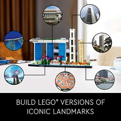 LEGO Architecture Skyline Collection: Singapore 21057 Building Kit; Collectible Display Model for Adults (827 Pieces) 4 LEGO Architecture Skyline Collection: Singapore 21057 Building Kit; Collectible Display Model for Adults (827 Pieces) - Image 4