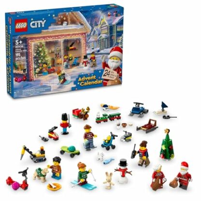LEGO City 2024 Advent Calendar, Holiday Countdown Gift for Ages 5 and Up, 24 Surprises for Kids, Fun Miniature Christmas Figures with Festive Sweaters, Santa and Mrs. Claus Minifigures, 60436 2 LEGO City 2024 Advent Calendar, Holiday Countdown Gift for Ages 5 and Up, 24 Surprises for Kids, Fun Miniature Christmas Figures with Festive Sweaters, Santa and Mrs. Claus Minifigures, 60436 - Image 2