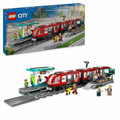 LEGO City Downtown Tram and Station Vehicle Building Toy Set for 7 Plus Year Old Kids, Boys & Girls, with 6 Minifigures and a Guide Dog Figure for Role Play, Birthday Gift Idea, 60423 2 LEGO City Downtown Tram and Station Vehicle Building Toy Set for 7 Plus Year Old Kids, Boys & Girls, with 6 Minifigures and a Guide Dog Figure for Role Play, Birthday Gift Idea, 60423 - Image 2