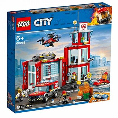 LEGO City Fire Brigade Fire Station 60215 (509 parts) light & sound - 2019 - Image 2
