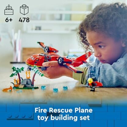 LEGO City Fire Rescue Plane Toy for 6 Plus Year Old Boys, Girls and Kids Who Love Imaginative Play, Airplane Emergency Vehicle Playset Includes 3 Minifigures, Birthday Gift Idea 60413 4 LEGO City Fire Rescue Plane Toy for 6 Plus Year Old Boys, Girls and Kids Who Love Imaginative Play, Airplane Emergency Vehicle Playset Includes 3 Minifigures, Birthday Gift Idea 60413 - Image 4
