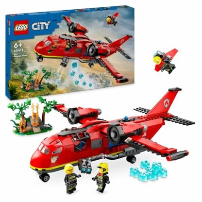 LEGO City Fire Rescue Plane Toy for 6 Plus Year Old Boys, Girls and Kids Who Love Imaginative Play, Airplane Emergency Vehicle Playset Includes 3 Minifigures, Birthday Gift Idea 60413 2 LEGO City Fire Rescue Plane Toy for 6 Plus Year Old Boys, Girls and Kids Who Love Imaginative Play, Airplane Emergency Vehicle Playset Includes 3 Minifigures, Birthday Gift Idea 60413 - Image 2