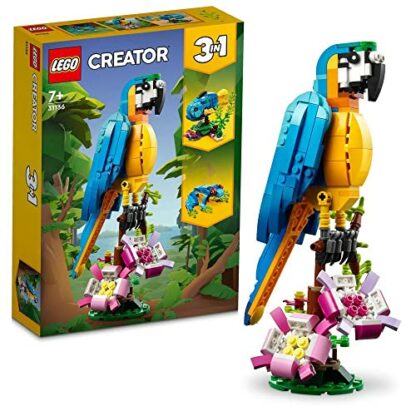 LEGO Creator 3 in 1 Exotic Parrot to Frog to Fish Animal Figures Building Toy, Creative Toys for Kids Aged 7 and up 31136 2 LEGO Creator 3 in 1 Exotic Parrot to Frog to Fish Animal Figures Building Toy, Creative Toys for Kids Aged 7 and up 31136 - Image 2