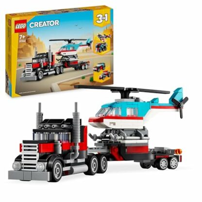 LEGO Creator 3in1 Flatbed Truck with Helicopter Toy to Propeller Plane and Fuel Lorry to Hot Rod and SUV Car Toys for 7 Plus Year Old Boys, Girls and Kids who Love Cool Vehicles, Gift Idea 31146 3 LEGO Creator 3in1 Flatbed Truck with Helicopter Toy to Propeller Plane and Fuel Lorry to Hot Rod and SUV Car Toys for 7 Plus Year Old Boys, Girls and Kids who Love Cool Vehicles, Gift Idea 31146 - Image 3
