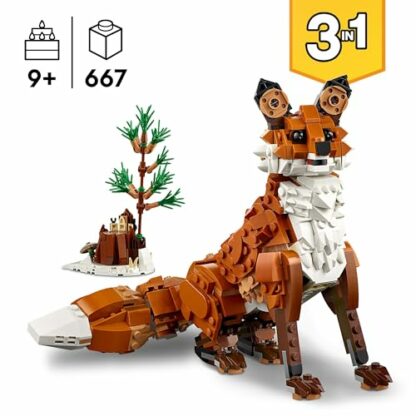 LEGO Creator 3in1 Forest Animals: Red Fox Toy to Owl Figure to Squirrel Model, Woodland Animal Toys for 9 Plus Year Old Kids, Girls & Boys, Makes a Fun Bedroom Decoration, Birthday Gift Idea 31154 4 LEGO Creator 3in1 Forest Animals: Red Fox Toy to Owl Figure to Squirrel Model, Woodland Animal Toys for 9 Plus Year Old Kids, Girls & Boys, Makes a Fun Bedroom Decoration, Birthday Gift Idea 31154 - Image 4