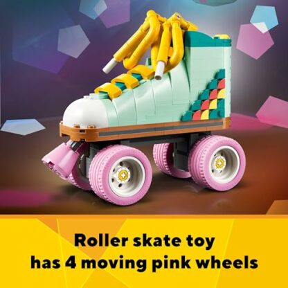 LEGO Creator 3in1 Retro Roller Skate to Mini Skateboard Toy to Boom Box Radio, Set for 8 Plus Year Old Girls, Boys & Kids, Great Desk Decoration or Bedroom Accessories, Gifts for Music Lovers 31148 4 LEGO Creator 3in1 Retro Roller Skate to Mini Skateboard Toy to Boom Box Radio, Set for 8 Plus Year Old Girls, Boys & Kids, Great Desk Decoration or Bedroom Accessories, Gifts for Music Lovers 31148 - Image 4