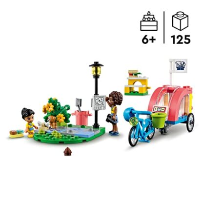 LEGO Friends Dog Rescue Bike Toy Set, Animal Playset for Kids, Girls and Boys Aged 6 Plus with Puppy Pet Figure and 2 Mini-Dolls, 2023 Series Characters 41738 4 LEGO Friends Dog Rescue Bike Toy Set, Animal Playset for Kids, Girls and Boys Aged 6 Plus with Puppy Pet Figure and 2 Mini-Dolls, 2023 Series Characters 41738 - Image 4