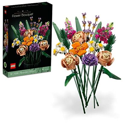 LEGO Icons Flower Bouquet 10280 Building Decoration Set - Artificial Flowers with Roses, Decorative Home Accessories, Gift for Him and Her, Botanical Collection and Table Art for Adults - Image 2