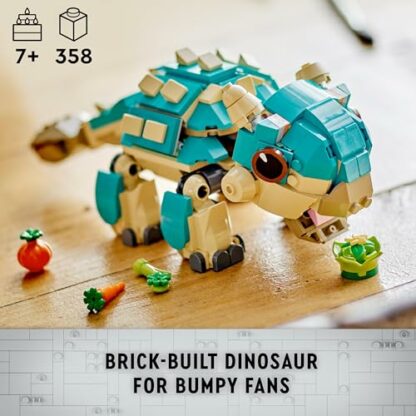 LEGO Jurassic World Baby Bumpy: Ankylosaurus Dinosaur Toy for Camp Cretaceous Fans and 7 Plus Year Old Kids, Creative Adventure Set for Independent Play, Gift for Boys and Girls 76962 3 LEGO Jurassic World Baby Bumpy: Ankylosaurus Dinosaur Toy for Camp Cretaceous Fans and 7 Plus Year Old Kids, Creative Adventure Set for Independent Play, Gift for Boys and Girls 76962 - Image 3