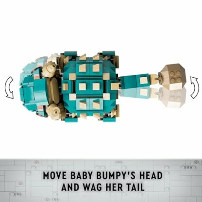 LEGO Jurassic World Baby Bumpy: Ankylosaurus Dinosaur Toy for Camp Cretaceous Fans and 7 Plus Year Old Kids, Creative Adventure Set for Independent Play, Gift for Boys and Girls 76962 4 LEGO Jurassic World Baby Bumpy: Ankylosaurus Dinosaur Toy for Camp Cretaceous Fans and 7 Plus Year Old Kids, Creative Adventure Set for Independent Play, Gift for Boys and Girls 76962 - Image 4