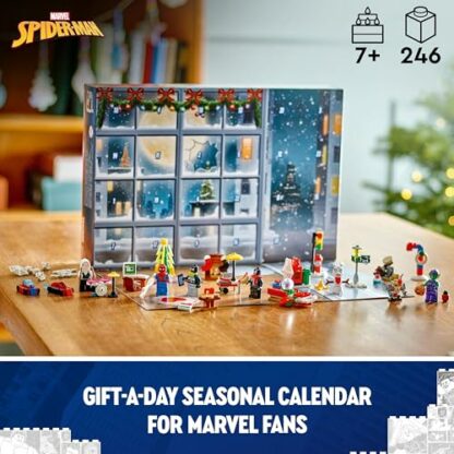 LEGO Marvel Spider-Man Advent Calendar 2024, Buildable Christmas Countdown Toy for Kids, with 24 Super Hero Surprises Including 5 Minifigures, Festive Gift for 7 Plus Year Old Boys and Girls 76293 3 LEGO Marvel Spider-Man Advent Calendar 2024, Buildable Christmas Countdown Toy for Kids, with 24 Super Hero Surprises Including 5 Minifigures, Festive Gift for 7 Plus Year Old Boys and Girls 76293 - Image 3
