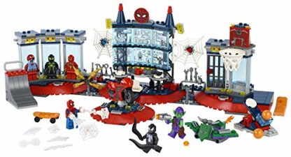 LEGO Marvel Spider-Man Attack on The Spider Lair 76175 Cool Building Toy, Featuring The Spider-Man Headquarters; Includes Spider-Man, Green Goblin and Venom Minifigures, New 2021 (466 Pieces) - Image 3