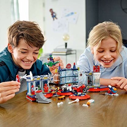 LEGO Marvel Spider-Man Attack on The Spider Lair 76175 Cool Building Toy, Featuring The Spider-Man Headquarters; Includes Spider-Man, Green Goblin and Venom Minifigures, New 2021 (466 Pieces) - Image 4