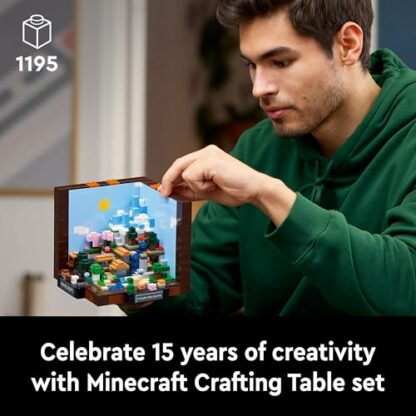 LEGO Minecraft The Crafting Table Model Kit for Adults to Build, Biome Set with 8 Characters Including Steve, Alex and Mobs, 15-Year Anniversary Gamer Gift for Men, Women, Him or Her 21265 4 LEGO Minecraft The Crafting Table Model Kit for Adults to Build, Biome Set with 8 Characters Including Steve, Alex and Mobs, 15-Year Anniversary Gamer Gift for Men, Women, Him or Her 21265 - Image 4