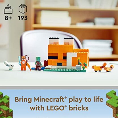 LEGO Minecraft The Fox Lodge 21178 Building Kit and Toy House Playset; Great Gift for Kids and Players Aged 8+ (193 Pieces) 4 LEGO Minecraft The Fox Lodge 21178 Building Kit and Toy House Playset; Great Gift for Kids and Players Aged 8+ (193 Pieces) - Image 4