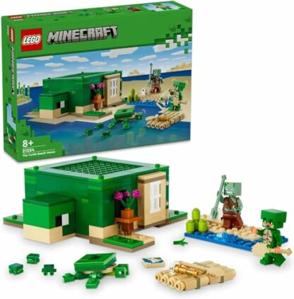 LEGO Minecraft The Turtle Beach House Animal-Care Toy for Kids, Girls and Boys Aged 8 Plus Years Old, Building Set with Characters and Figures from the Game, Gift for Gamers 21254 3 LEGO Minecraft The Turtle Beach House Animal-Care Toy for Kids, Girls and Boys Aged 8 Plus Years Old, Building Set with Characters and Figures from the Game, Gift for Gamers 21254 - Image 3