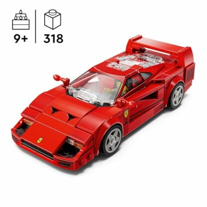 LEGO Speed Champions Ferrari F40 Supercar Buildable Vehicle, Toy Model Car for 9 Plus Year Old Boys and Girls, with Driver Minifigure, Kids' Bedroom Decoration, Gift Idea 76934 3 LEGO Speed Champions Ferrari F40 Supercar Buildable Vehicle, Toy Model Car for 9 Plus Year Old Boys and Girls, with Driver Minifigure, Kids' Bedroom Decoration, Gift Idea 76934 - Image 3
