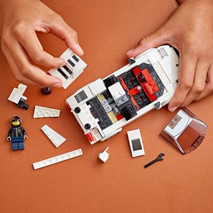 LEGO Speed Champions Lamborghini Countach 76908 Building Kit; Collectible Model of the Iconic 1970’s Super Sports Car for Kids Aged 8+, Includes a Driver Minifigure with Helmet and Wrench (262 Pieces) - Image 4