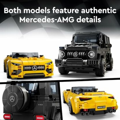 LEGO Speed Champions Mercedes-AMG G 63 & Mercedes-AMG SL 63 Car Toys, Vehicle Playset for Kids, 2 Building Sets with 2 Driver Minifigures, Gift for 10 Plus Year Old Boys and Girls 76924 4 LEGO Speed Champions Mercedes-AMG G 63 & Mercedes-AMG SL 63 Car Toys, Vehicle Playset for Kids, 2 Building Sets with 2 Driver Minifigures, Gift for 10 Plus Year Old Boys and Girls 76924 - Image 4