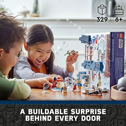 LEGO Star Wars 75340 Advent Calendar 2022 (329 Pieces) multicoloured 6378943, 15.04 x 10.32 x 2.78 inches - Image 3