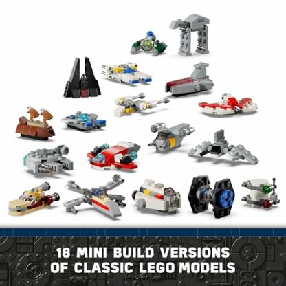 LEGO Star Wars Advent Calendar 2024 for Kids, Features 18 Collectible Mini Build Toys and 6 Character Minifigures, Christmas Holiday Gift Idea for 6 Plus Year Old Boys, Girls and Fans 75395 4 LEGO Star Wars Advent Calendar 2024 for Kids, Features 18 Collectible Mini Build Toys and 6 Character Minifigures, Christmas Holiday Gift Idea for 6 Plus Year Old Boys, Girls and Fans 75395 - Image 4
