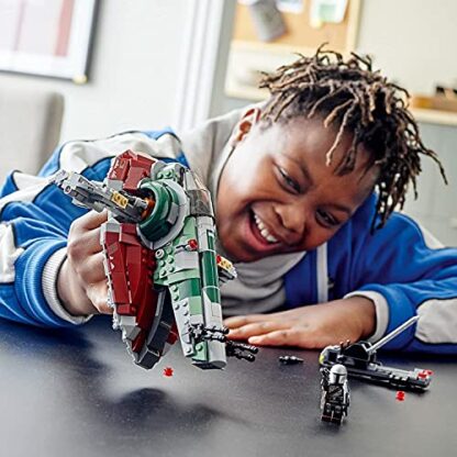 LEGO Star Wars Boba Fett’s Starship 75312 Fun Toy Building Kit; Awesome Gift Idea for Kids; New 2021 (593 Pieces), Multicolor, Standard 3 LEGO Star Wars Boba Fett’s Starship 75312 Fun Toy Building Kit; Awesome Gift Idea for Kids; New 2021 (593 Pieces), Multicolor, Standard - Image 3