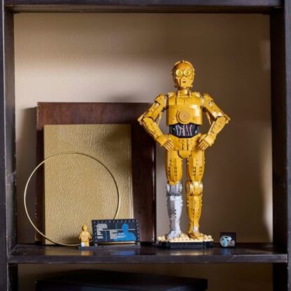 LEGO Star Wars C-3PO Droid Figure Building Set, Collectible Model Kit for Adults to Build with Character Minifigure and Display Stand, Nostalgic Gift Idea for Men, Women, Him, Her & Fans 75398 4 LEGO Star Wars C-3PO Droid Figure Building Set, Collectible Model Kit for Adults to Build with Character Minifigure and Display Stand, Nostalgic Gift Idea for Men, Women, Him, Her & Fans 75398 - Image 4