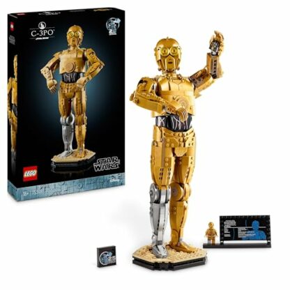LEGO Star Wars C-3PO Droid Figure Building Set, Collectible Model Kit for Adults to Build with Character Minifigure and Display Stand, Nostalgic Gift Idea for Men, Women, Him, Her & Fans 75398 2 LEGO Star Wars C-3PO Droid Figure Building Set, Collectible Model Kit for Adults to Build with Character Minifigure and Display Stand, Nostalgic Gift Idea for Men, Women, Him, Her & Fans 75398 - Image 2