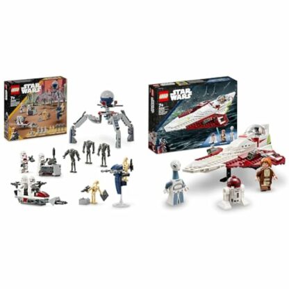 LEGO Star Wars Clone Trooper & Battle Droid Battle Pack Building Toys for Kids with Speeder Bike Vehicle, 4 Minifigures and 5 Figures, Gifts for Boys and Girls Aged 7 Plus Years Old 75372 2 LEGO Star Wars Clone Trooper & Battle Droid Battle Pack Building Toys for Kids with Speeder Bike Vehicle, 4 Minifigures and 5 Figures, Gifts for Boys and Girls Aged 7 Plus Years Old 75372 - Image 2