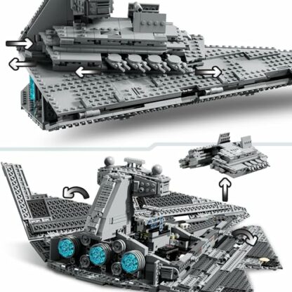 LEGO Star Wars Imperial Star Destroyer Starship Building Toy, Collectible A New Hope Set Includes a Darth Vader Character Minifigure, Birthday Gift for 10 Plus Year Old Kids, Boys & Girls 75394 4 LEGO Star Wars Imperial Star Destroyer Starship Building Toy, Collectible A New Hope Set Includes a Darth Vader Character Minifigure, Birthday Gift for 10 Plus Year Old Kids, Boys & Girls 75394 - Image 4