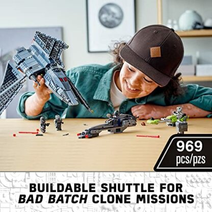 LEGO Star Wars The Bad Batch Attack Shuttle 75314 Awesome Toy Building Kit with 5 Minifigures; New 2021 (969 Pieces) - Image 3