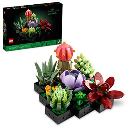 LEGO Succulents 10309 Plant Decor Building Set for Adults; Build a Succulents Display Piece for The Home or Office (771 Pieces) - Image 2
