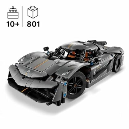 LEGO Technic Koenigsegg Jesko Absolut Grey Hypercar, Race Car Building Toy Set for Boys, Girls & Kids Aged 10 Plus, Buildable Vehicle Model Kit, Introduction to Engineering, Birthday Gift Idea 42173 - Image 3