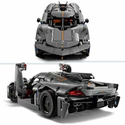 LEGO Technic Koenigsegg Jesko Absolut Grey Hypercar, Race Car Building Toy Set for Boys, Girls & Kids Aged 10 Plus, Buildable Vehicle Model Kit, Introduction to Engineering, Birthday Gift Idea 42173 - Image 4