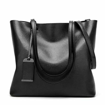 LIRENSHIGE Womens Soft PU Leather Handbags Large Capacity Retro Vintage Top-Handle Casual Tote Shoulder Bags, Tote Bag Handbags for Women 2 LIRENSHIGE Womens Soft PU Leather Handbags Large Capacity Retro Vintage Top-Handle Casual Tote Shoulder Bags, Tote Bag Handbags for Women - Image 2